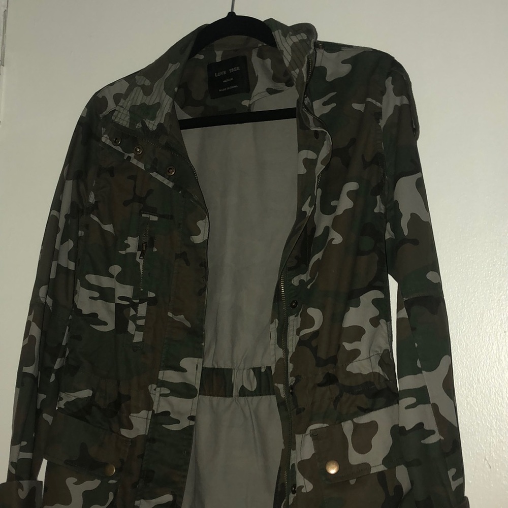 Camo jean jacket